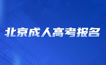 2024年北京成人高考报名方法？